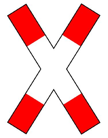 Warum gibt es das Andreaskreuz auch auf anderen Verkehrsschildern? Warum gibt es das Andreaskreuz auch auf anderen Verkehrsschildern?