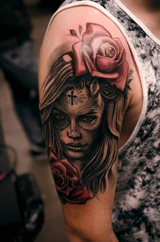 4. La Catrina-Tattoo: Beliebter Trend mit vielfältigen Designs 4. La Catrina-Tattoo: Beliebter Trend mit vielfältigen Designs