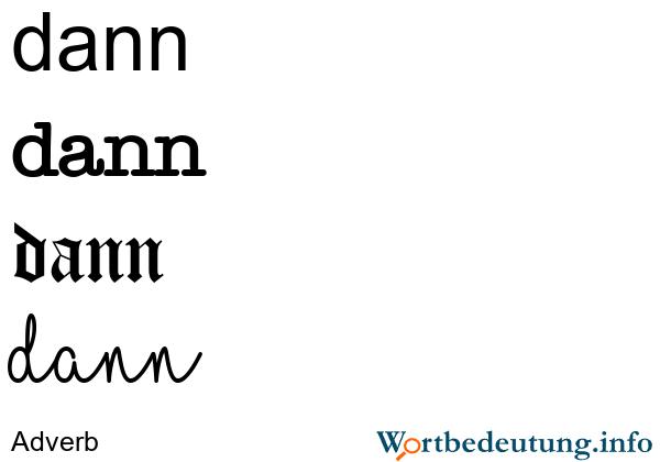 Eine Erklärung zur Bedeutung von "Na dann"