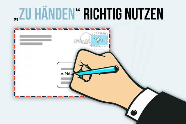 "Zu Händen" im Adressfeld: Wohin und wie abkürzen?