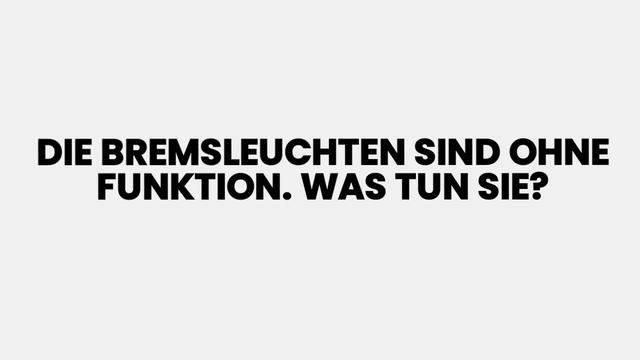 Was sind die Schritte zur Reparatur der Bremsleuchten, wenn sie nicht funktionieren? Was sind die Schritte zur Reparatur der Bremsleuchten, wenn sie nicht funktionieren?