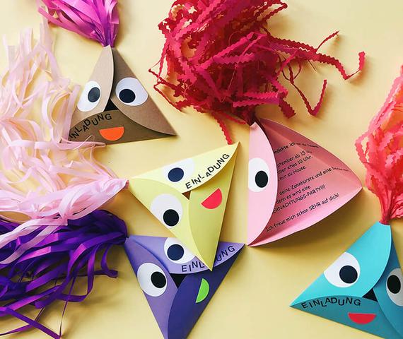 Bastelideen für individuelle Einladungen zum Kindergeburtstag Bastelideen für individuelle Einladungen zum Kindergeburtstag