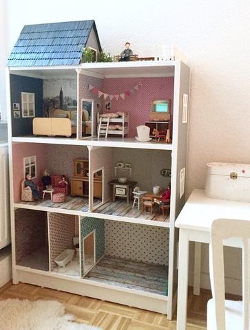 Kreative Ideen für ein selbstgebautes Puppenhaus mit IKEA Möbeln Kreative Ideen für ein selbstgebautes Puppenhaus mit IKEA Möbeln