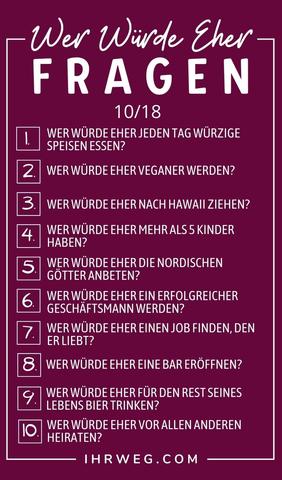 "Würdest du lieber oder "Würdest du lieber oder