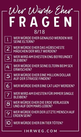 "Was würdest du eher? - Über 100 Fragen für jede Situation" "Was würdest du eher? - Über 100 Fragen für jede Situation"