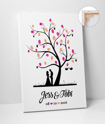 Der klassische Wedding-Tree mit Fingerabdrücken: Eine originelle DIY-Anleitung Der klassische Wedding-Tree mit Fingerabdrücken: Eine originelle DIY-Anleitung