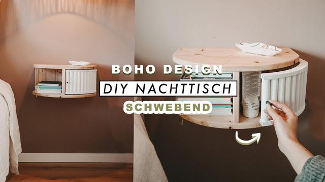 Boho-Style: Ein schwebender Nachttisch zum Selbermachen Boho-Style: Ein schwebender Nachttisch zum Selbermachen