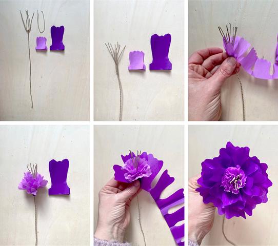 Einfache Anleitungen für selbstgebastelte Papierblumen in verschiedenen Formen Einfache Anleitungen für selbstgebastelte Papierblumen in verschiedenen Formen