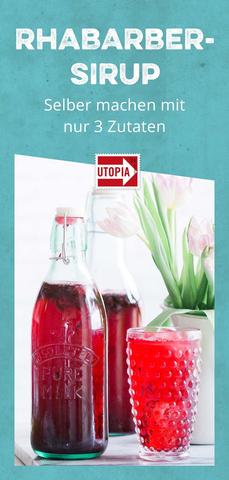 Fruchtiges Rezept für Rhabarbersirup mit nur 3 Zutaten