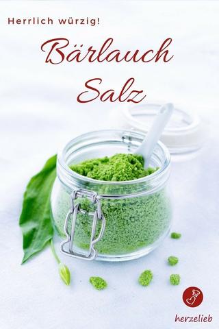 Einfaches Rezept für selbstgemachtes Bärlauchsalz Einfaches Rezept für selbstgemachtes Bärlauchsalz