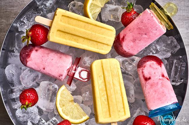 Kinderleichtes Rezept: Bunte Stieleis-Variationen zum Selbermachen Kinderleichtes Rezept: Bunte Stieleis-Variationen zum Selbermachen