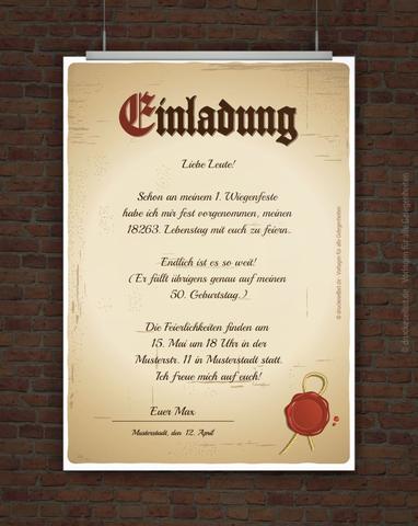 Kostenlose Vorlagen zum Selbstgestalten und Ausdrucken von Einladungskarten