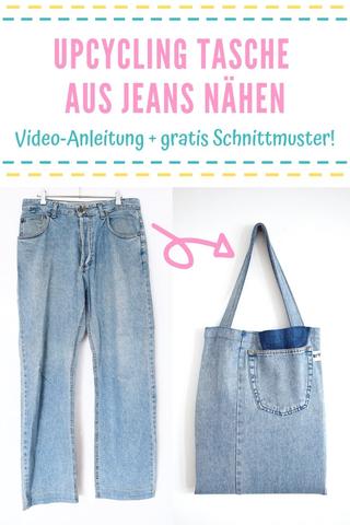 DIY Projekt: Einzigartige Jeans Taschen nähen mit Schnittmuster DIY Projekt: Einzigartige Jeans Taschen nähen mit Schnittmuster