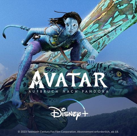 Ab dem 7. Juni: Avatar 2 jetzt auf Disney+ Ab dem 7. Juni: Avatar 2 jetzt auf Disney+