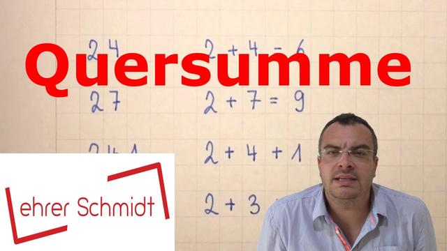 Mathematische Fachbegriffe: Was ist eine Quersumme? Mathematische Fachbegriffe: Was ist eine Quersumme?