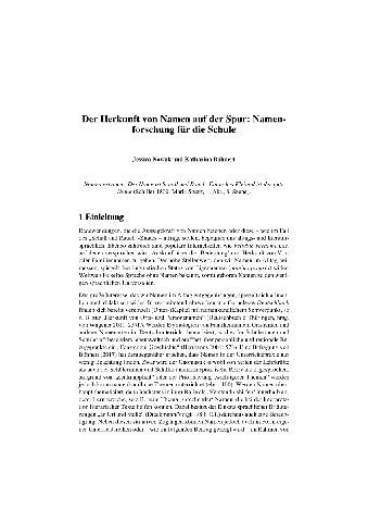 Die Herkunft von Namen: Spannende Informationen zu Ihrem eigenen Namen Die Herkunft von Namen: Spannende Informationen zu Ihrem eigenen Namen