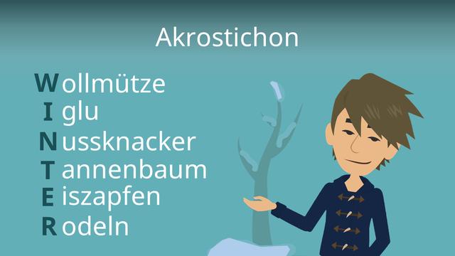 Akrostichon erklärt: Definition und Beispiele