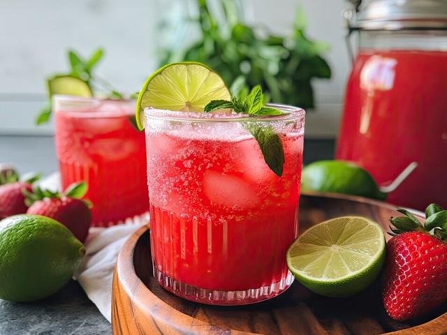 Erfrischend und fruchtig: Erdbeerlimes schnell und einfach selber machen