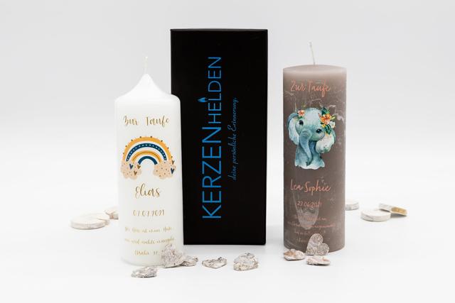 Taufkerzen selbst gestalten mit unserem benutzerfreundlichen Konfigurator