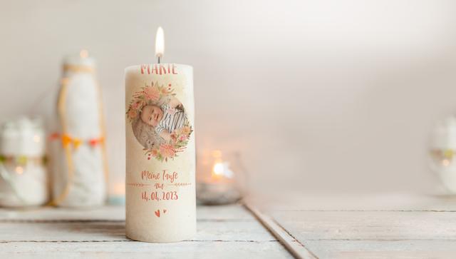 Kreatives Gestalten von Taufkerzen - entdecken Sie unsere Möglichkeiten