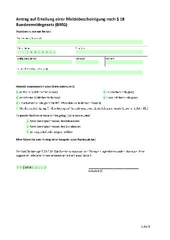 Beantragen Sie eine erweiterte Meldebescheinigung online Beantragen Sie eine erweiterte Meldebescheinigung online