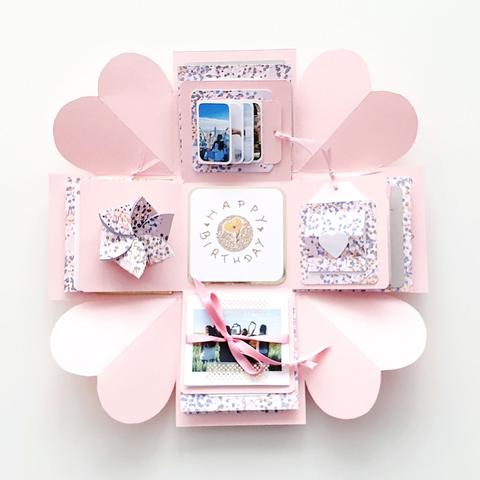 Kreative Geschenkidee: Explosionsbox basteln - individuell und originell