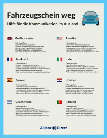 Was tun, wenn der Fahrzeugschein verloren geht? Was tun, wenn der Fahrzeugschein verloren geht?