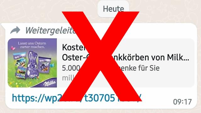 Fake-Gewinnspiel von Milka: Experten erklären, was passieren kann Fake-Gewinnspiel von Milka: Experten erklären, was passieren kann