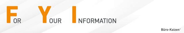 FYI: Was steckt hinter dieser Abkürzung? FYI: Was steckt hinter dieser Abkürzung?