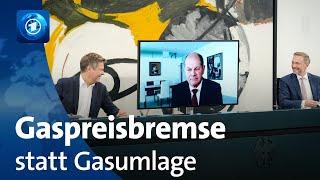 Aktuelle Entwicklung: Regierung plant nun Gaspreisbremse anstelle der Gasumlage