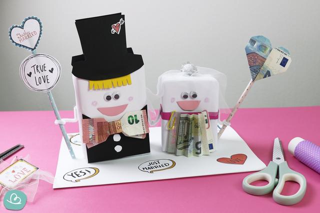 DIY-Hochzeitsgeschenke: Geld kreativ verpacken und basteln