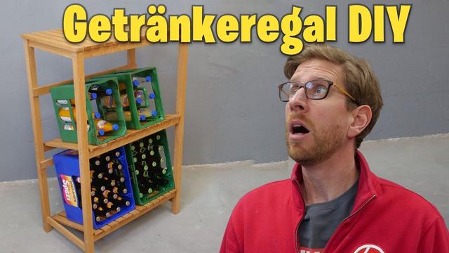 Einfache Anleitung zum Bau eines DIY-Getränkekistenregals Einfache Anleitung zum Bau eines DIY-Getränkekistenregals