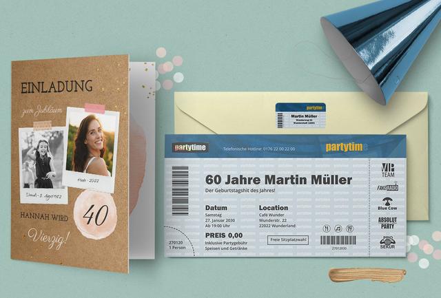 Kostenlose Musterkarten: Vor der Bestellung das Design der Geburtstagseinladung selbst gestalten testen Kostenlose Musterkarten: Vor der Bestellung das Design der Geburtstagseinladung selbst gestalten testen