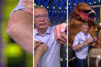 Blutiger Zwischenfall bei "Denn sie wissen nicht, was passiert" - Günther Jauch gibt alles für das Spiel Blutiger Zwischenfall bei "Denn sie wissen nicht, was passiert" - Günther Jauch gibt alles für das Spiel
