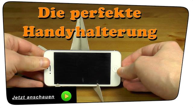 Praktische Lifehacks: Handyhalterung aus Haushaltsgegenständen bauen Praktische Lifehacks: Handyhalterung aus Haushaltsgegenständen bauen