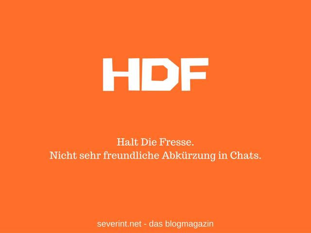 Die Bedeutung von hdf im Chat: Ein Blick hinter die Abkürzung