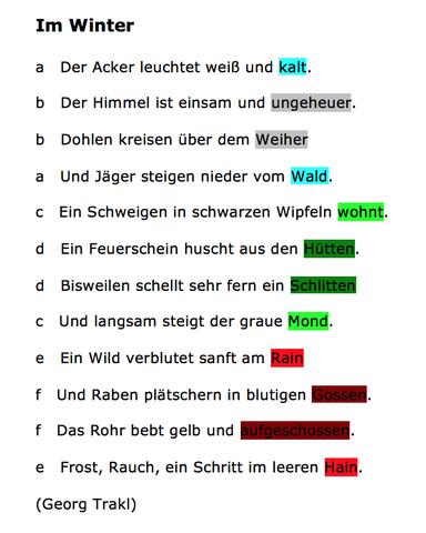 Auf der Suche nach passenden Reimen für den Abend