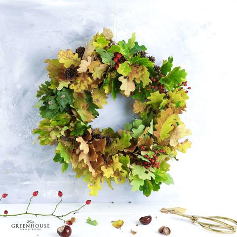 Naturmaterialien im Herbst nutzen: Anleitung zum Selbermachen von Herbstkränzen