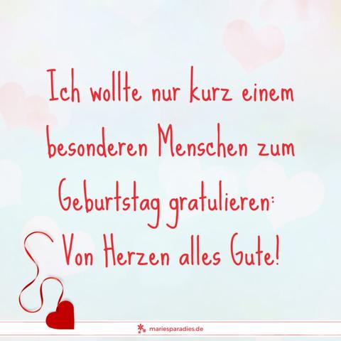 Herzliche Geburtstagsgrüße für einen besonderen Menschen