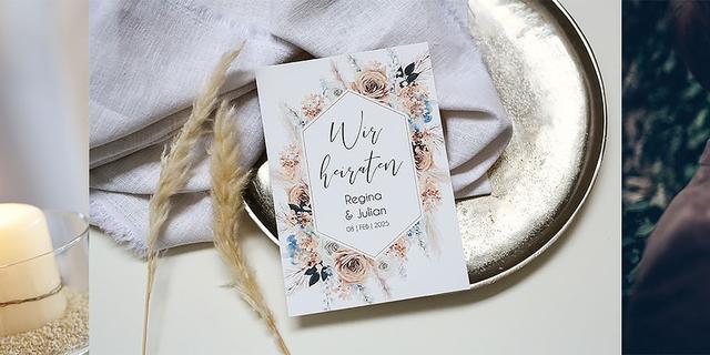 Einheitlicher Stil für Ihre Hochzeitspapeterie - Gestalten Sie Ihre Karten selbst Einheitlicher Stil für Ihre Hochzeitspapeterie - Gestalten Sie Ihre Karten selbst