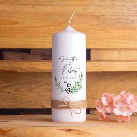 Einzigartige Hochzeitskerzen: Individuell gestaltet, schnell geliefert Einzigartige Hochzeitskerzen: Individuell gestaltet, schnell geliefert
