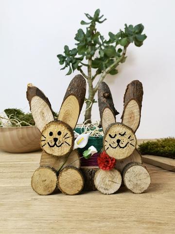 DIY: Riesige Holz Osterhasen basteln
