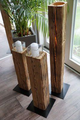 Mit Holzbalken dekorieren: Originelle Ideen für eine natürliche Gartengestaltung