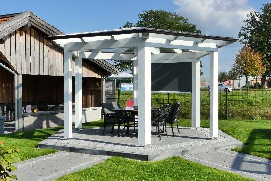 Holzpavillon selber bauen Anleitung und Bauplan kostenlos Sieu Thi