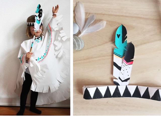 Mit dieser Anleitung gelingt das DIY Indianer Kostüm im Handumdrehen