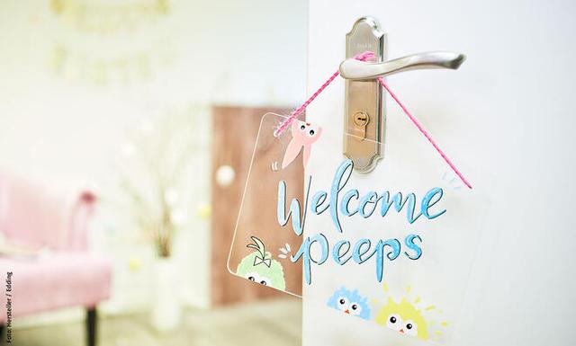 Kreatives Türschild mit Gravur oder Druck gestalten Kreatives Türschild mit Gravur oder Druck gestalten