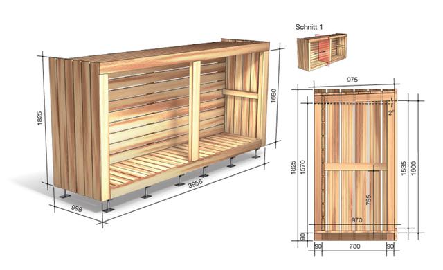 DIY-Projekt: Bauanleitung für ein selbstgemachtes Kaminholzlager