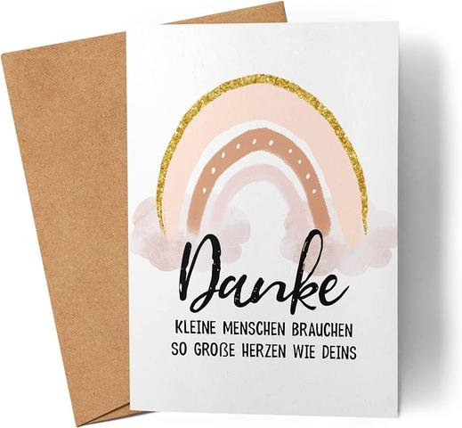 Eine süße Karte für ErzieherInnen, Tagesmütter, Großeltern und Hebammen Eine süße Karte für ErzieherInnen, Tagesmütter, Großeltern und Hebammen