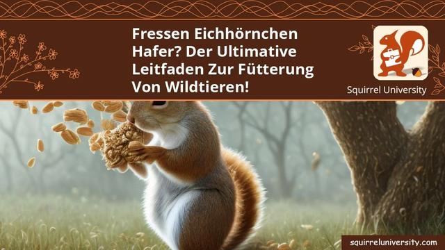 Wie sollten Haferflocken an Eichhörnchen verfüttert werden?