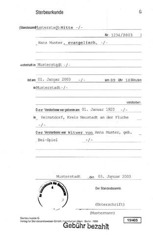 Sterbeurkunde beantragen: Welche Kosten kommen auf Sie zu? Sterbeurkunde beantragen: Welche Kosten kommen auf Sie zu?